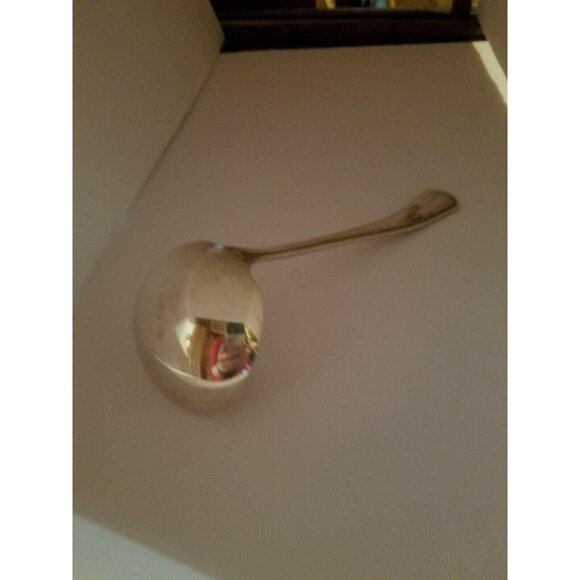 Genesee Silverplated Flatware Gravy Sauce Ladle 7"  SENATE - Picture 4 of 5